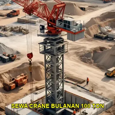 sewa crane bulanan 100 ton